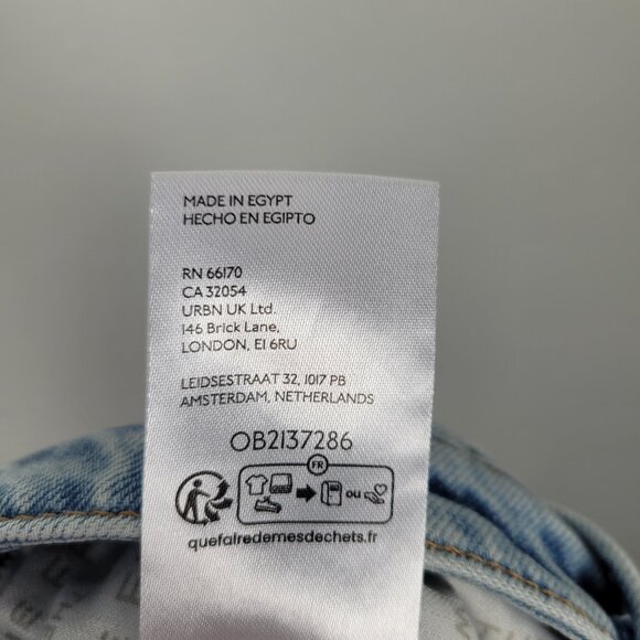 Free People We The Free Tennessee Low Rise Boyfriend Jeans Montrose Blue Size 28 - Picture 12 of 13